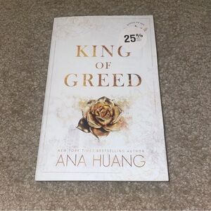 'King of Greed' Book - White and Gold